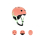 Scoot & Ride Kask Ochronny XXS-S dla dzieci 1-5 lat Peach - 580275 - zdjęcie 3